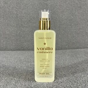 Saint Cloud Vanilla Cashmere Body oil sweet cream warm woods musk 4 oz